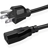 mankk 10Ft Computer Power Cord 10A 250V 18AWG 3 Prong Replacement AC Power Cable for TV Monitor P...