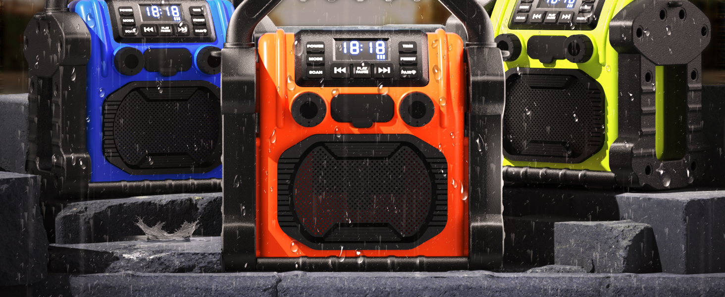 Outdoor waterproof radios