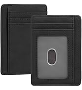 LOUEBICA Compact Slim Minimalist Front Pocket RFID Blocking Wallet for Men and Women Leather Card...