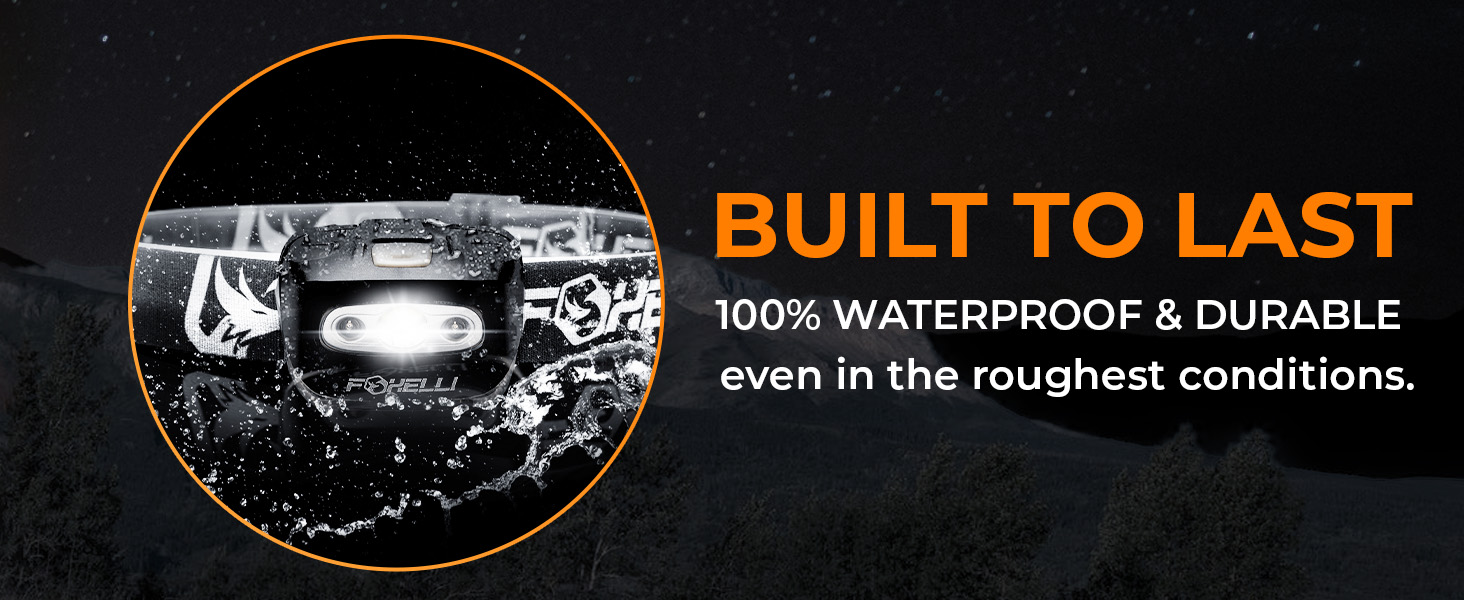 100% waterproof and durable even in the roughest conditions