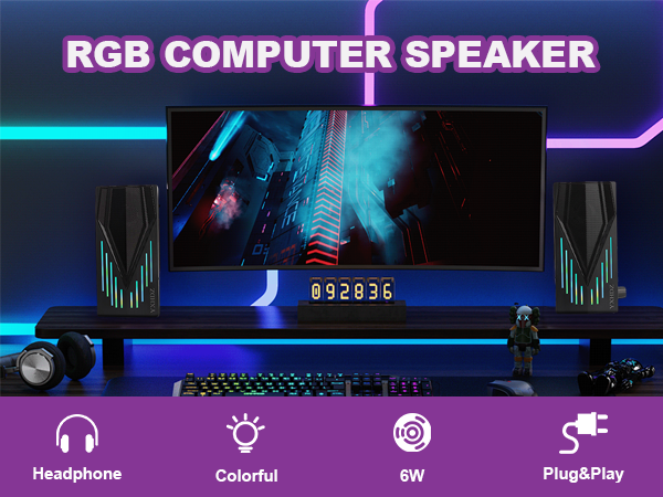 RGB computer speaker
