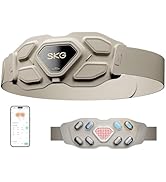 SKG W9 Pro Lower Back Massager for Pain Relief Deep Tissue Gifts for Men Women Adjustable Cordles...