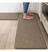 Collive Kitchen Mat 2PCS Cushioned Kitchen Mats for Floor, Anti-Fatigue Mat Waterproof Kitchen Ru...