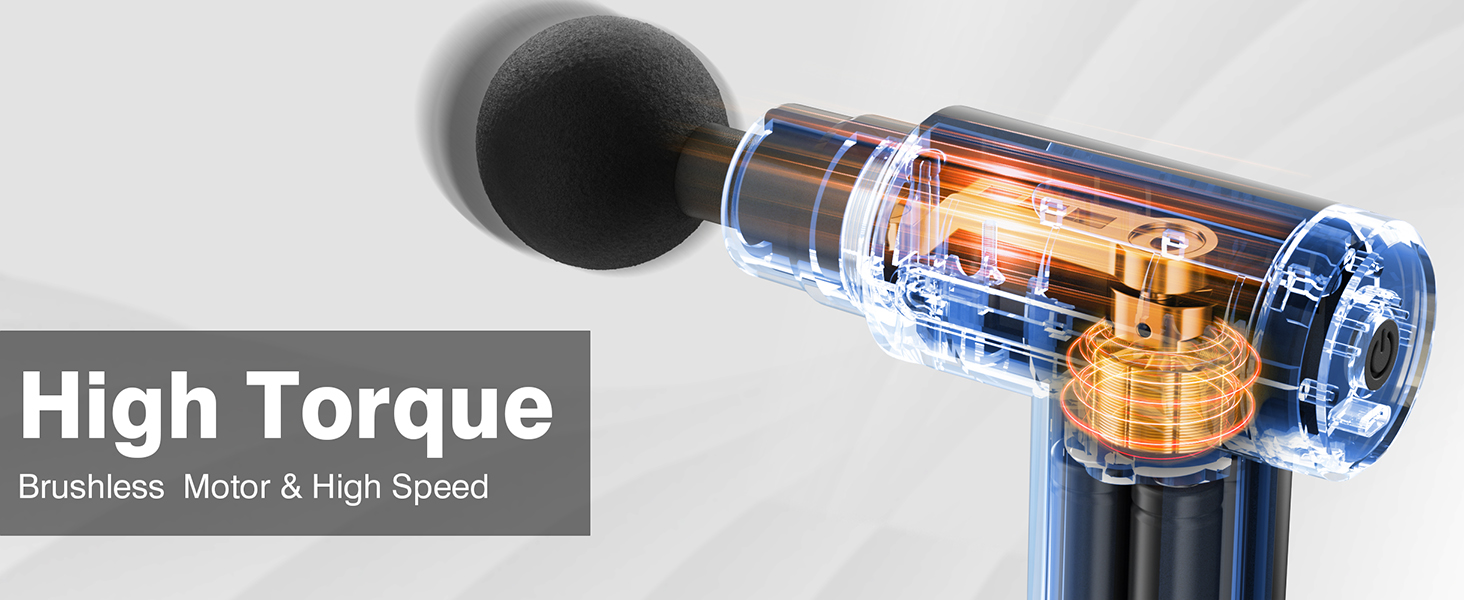 Massage Gun Deep Tissue Back Massage for Athletes for Pain Relief Percussion Massage 4 Massage Head