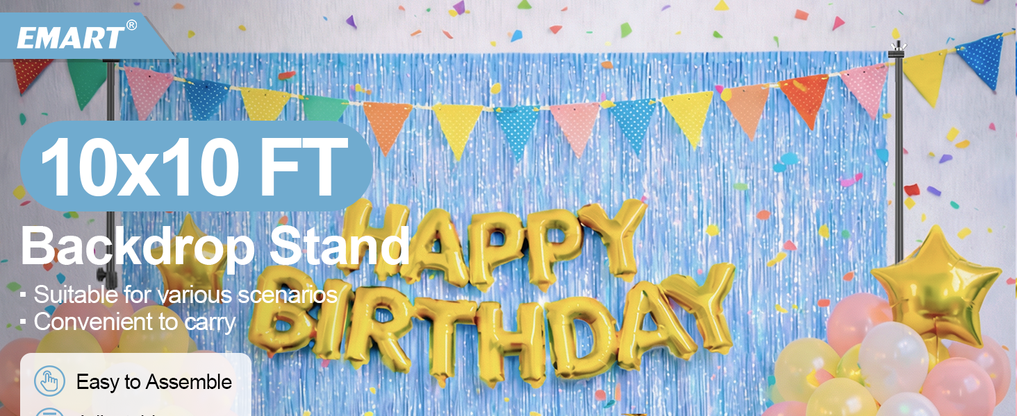 EMART 10x10FT Backdrop Stand