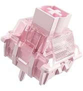 Fejwlvs Pink Magnetic Keyboard Switches, Linear Factory Pre-lubed Freely Setting Pre-TraveSwitche...