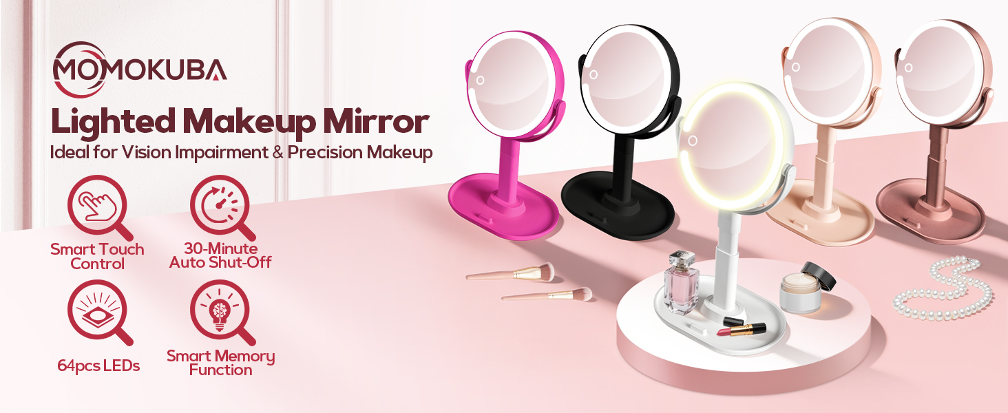 lighted vanity mirror makeup mirror with lights and magnification light up mirror