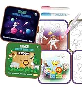 Eivitrevy Reusable Water Coloring Books for Kids – 2 Pack Magic Water Reveal Coloring Books with ...