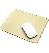 ProElife Mouse Pad 9.8'' x 7.8'' PU Leather Mat for Computer Laptop Accessories, Cute Waterproof ...
