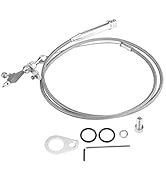 Braided Kickdown Cable, 1.54m / 60.6in 700R4 Braided Kickdown Cable Detent for All for GM for for...