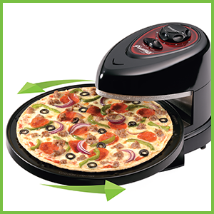 Removable nonstick baking pan for easy cleaning and compact storage.