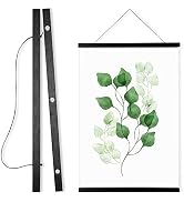 WITCOLOR Magnetic Poster Hanger Wooden Poster Frame, Extra Strong Magnets, Magnet Poster Hanger f...