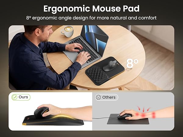 ergonomic mouse pad