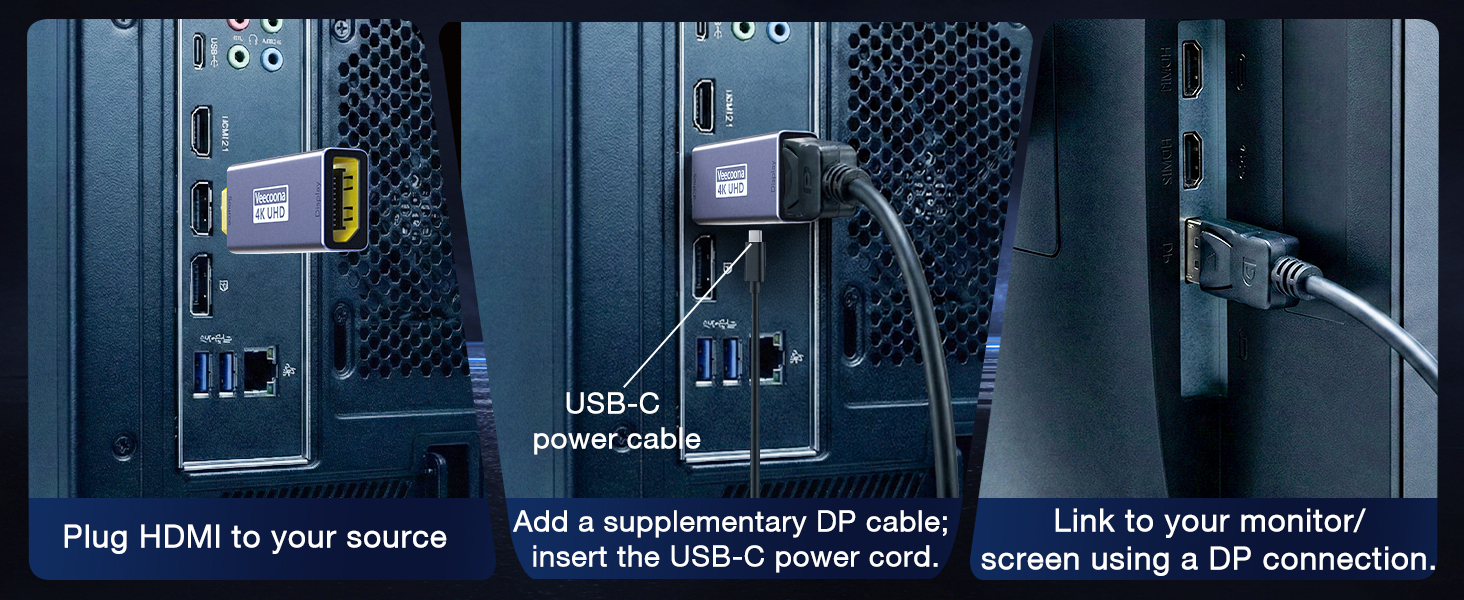 HDMI to DisplayPort Adapter
