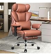BESTFAIR Big and Tall Office Chair for Heavy People - 400 LBS Capacity Executive Chair with High ...