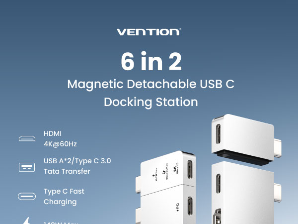 Magnetic Detachable USB C