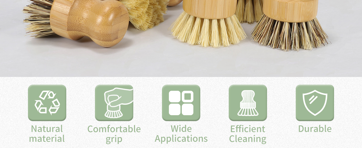 natural dish scrub brush