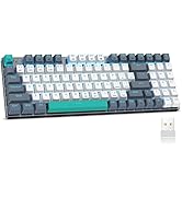 Wireless Mechanical Keyboard,Triple-Mode 2.4G/USB-C/Bluetooth Gaming Keyboard with RGB Backlit,Ef...