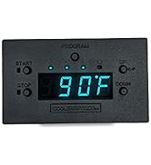 Coolerguys Programmable Fan Thermostat Controller with Staggered Interval Settings