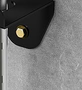 APLUGTEK Olympic Barbell Rack, Home Gym Bar Holder, Black Vertical Wall Mount, Bar Hanger with Ru...