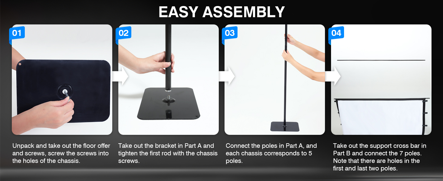 Projector Screen with Stand5-1