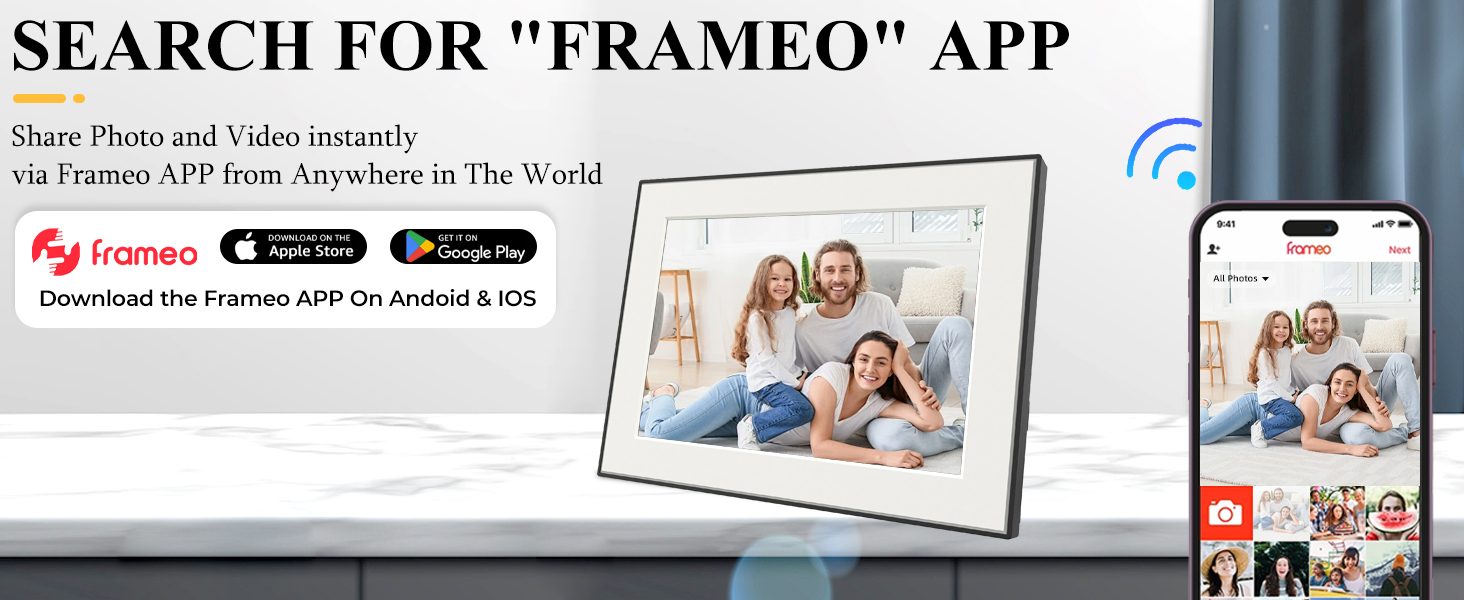 frame,house warming gifts new home,frameo digital frame,cadre photo,frameo,electronics,cadre