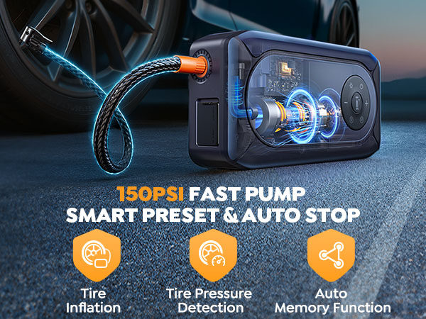 battery jumper starter portable car jumper car battery jump starter jump box with air compressor