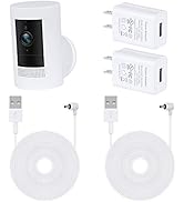 2Pack Power Adapter for Ring Stick Up Cam Battery(3rd Gen), with 30ft/9m Weatherproof Outdoor Cab...