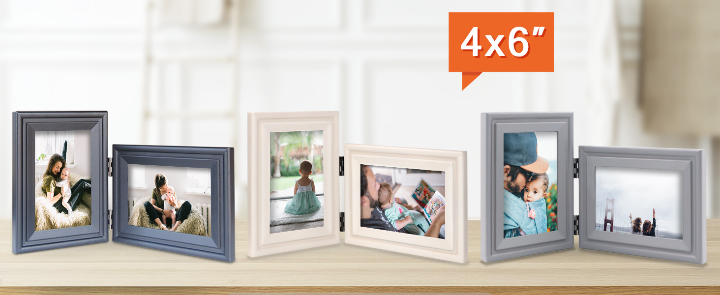 4x6 double picture frame