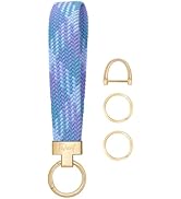 Fishent Stretchy Keychain, Woven Keychain Wristlet for Keys