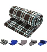 REDCAMP Fleece Sleeping Bag Liner Thicker for Adult Warm or Cold Weather, 73" Long Full Sized Zip...