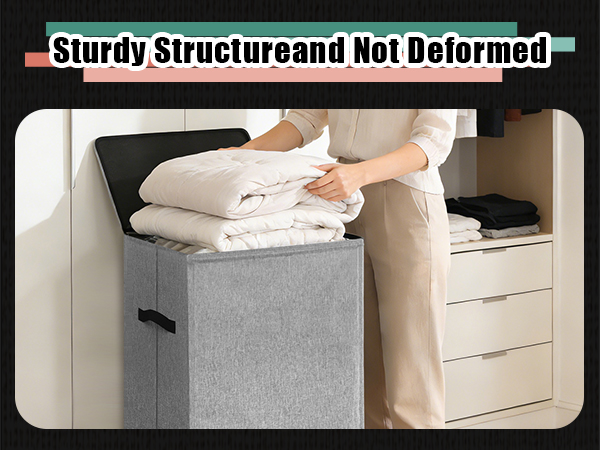 WTREE 100L Laundry Hamper with Lid