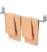 HITSLAM Self Adhesive Towel Bar 30 Inch, SUS304 Stainless Steel Bathroom Towel Rack Wall Mounted,...