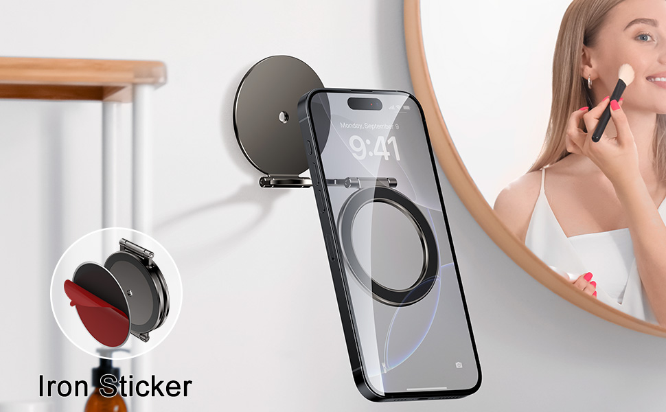 Dual magnetic ring phone holder 10