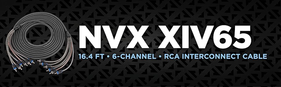 NVX xiv65 16.4 ft 6-channel rca interconnect cable