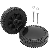 BBQration 2-Pack Grill Wheel and Hardware Replacement for Coleman LXE Roadtrip Grill, 6-inch Gril...