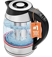 Chefman Electric Kettle with Temperature Control, 5 Presets LED Indicator Lights, Removable Tea I...
