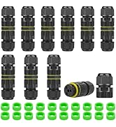 Linkstyle 10PCS 3 Pole M20 Wire Connector Waterproof IP68 External Electrical Junction Box, for Ø...