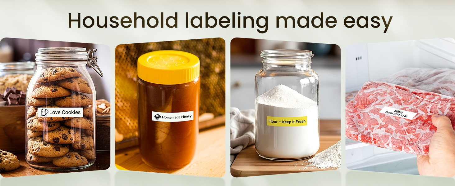 Phomemo D30 label maker machine with tape