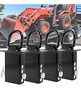 Firofend Stake Pocket D Rings 4Pcs 12000lbs Heavy Duty Removable D-Ring Stake Pocket Tie Down for...
