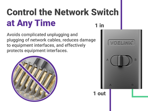 The manual network switch adopts a nickel-plated brass material for its metal parts