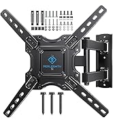 PERLESMITH UL Listed Full Motion TV Wall Mount for Most 26-60 inch Flat Curved OLED 4K TVs up to ...