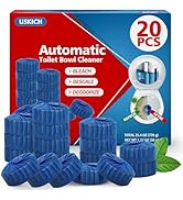 USKICH Toilet Bowl Cleaner Tablets 20 PACK, Bathroom Automatic Toilet Tank Blue Cleaners with Ble...