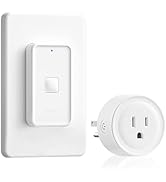 Remote Control Outlet, WILAWELS Remote Outlet Switch with Magnetic Base, Wireless On Off Power Sw...