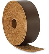 Ringsun 1 Inch Wide Flat Leather Straps for Crafts, Full Grain Leather Strips Cord String for Cra...