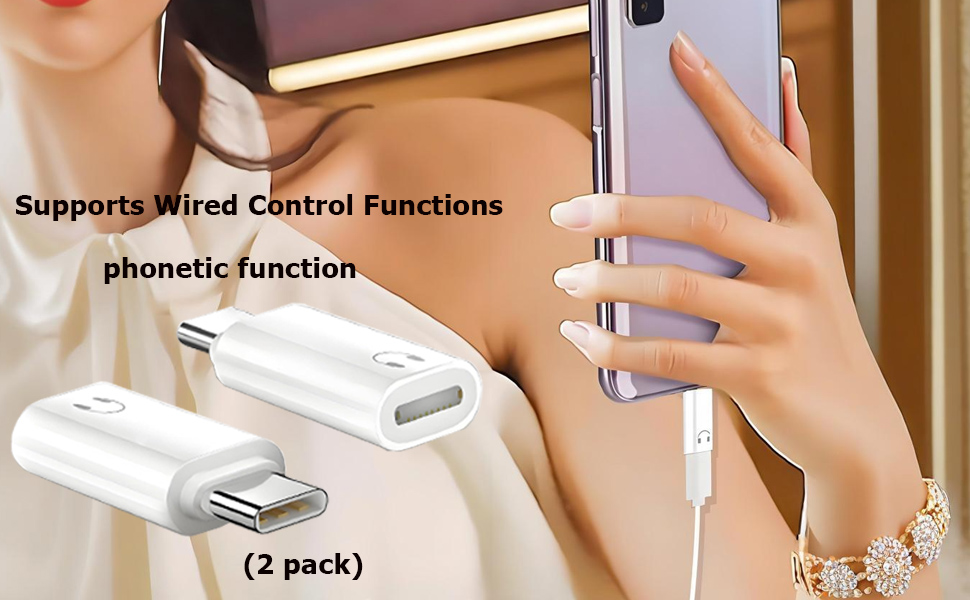 Type C Male to Light-ning Female Earphone Converter