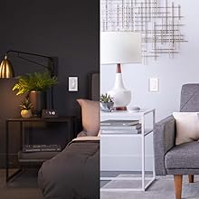 Cync 3-Wire Smart Switch controlling living room lights