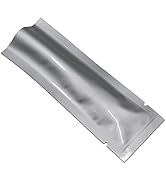 MITOB 100 Pack 1.97x4.72 inch Heat Seal Sample Pouch Thickened Mylar Aluminum Foil Bag for Shampo...