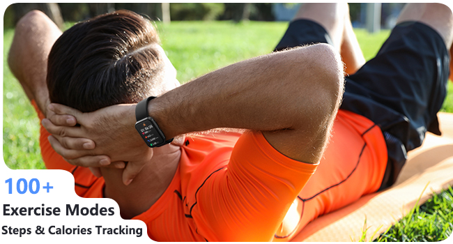 100+ Sports Modes Activity Tracker