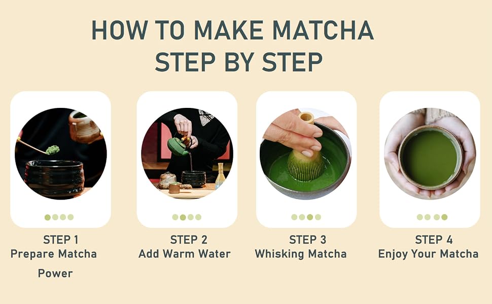 matcha set whisk tea kit mini stand